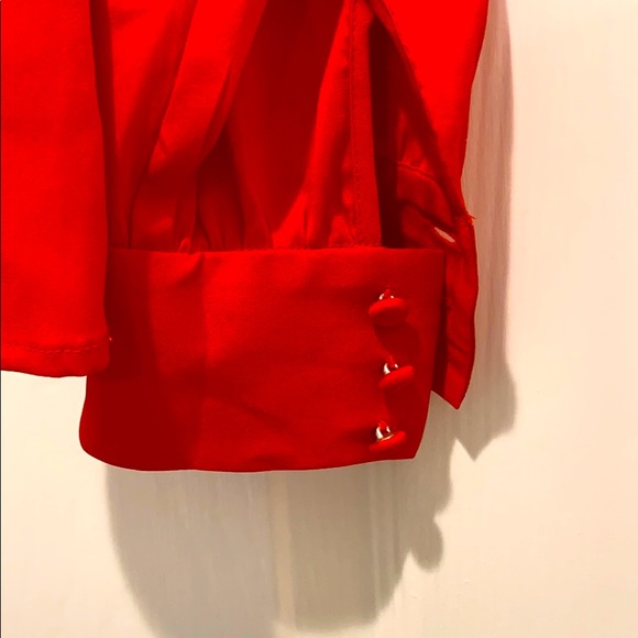 Orange red blouse - Picture 4 of 4